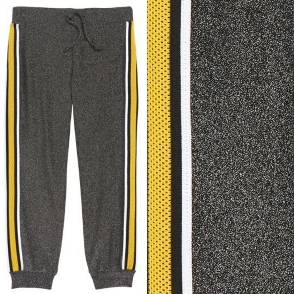 Mia Chica Sparkle Side Tape Jogger Pants Big Girls
